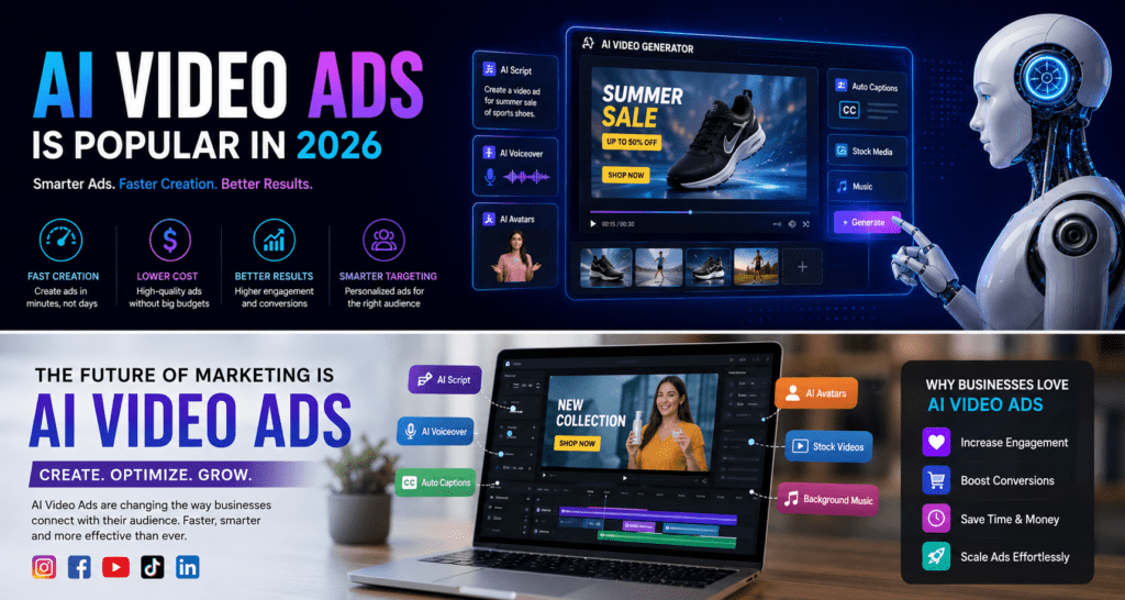 AI Video Ads are the future of digital marketing in 2026! Faster creation, lower costs, better engagement, and smarter marketing with AI